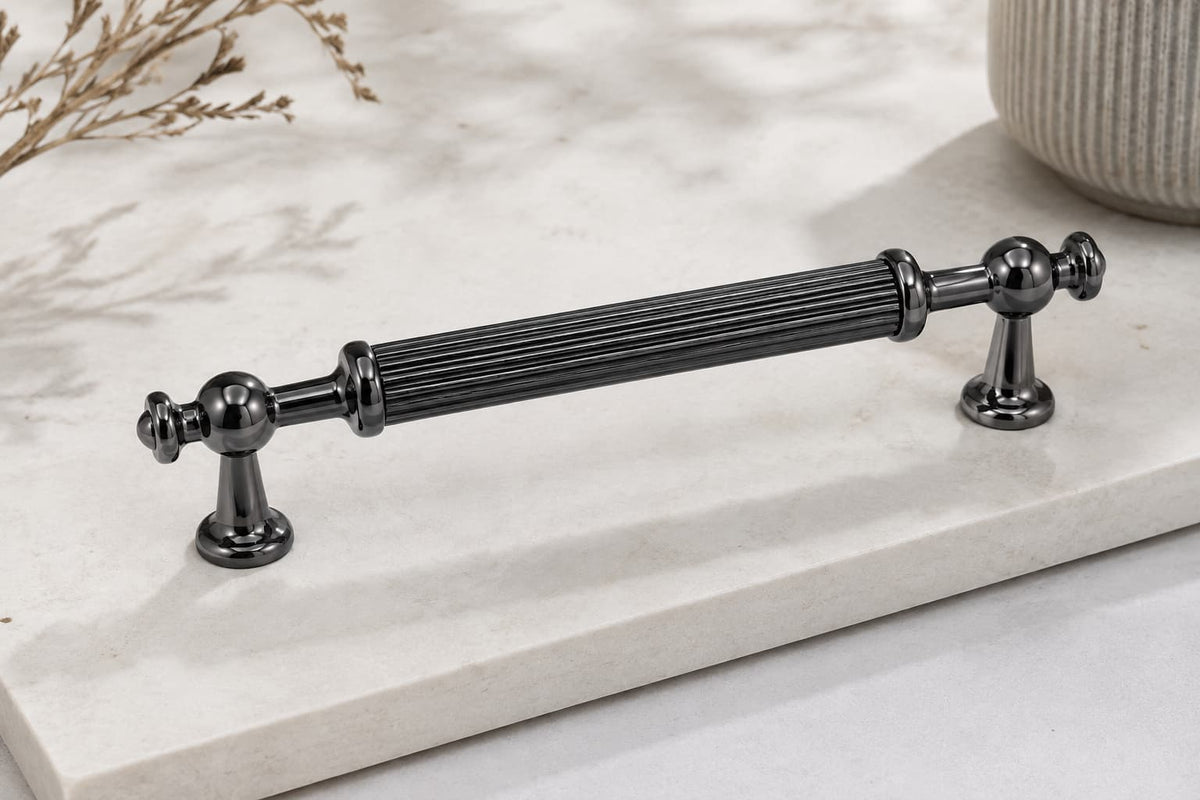 Nesil Füme Kulp 128 mm | Dekoratif Mobilya Dolap Kulpu