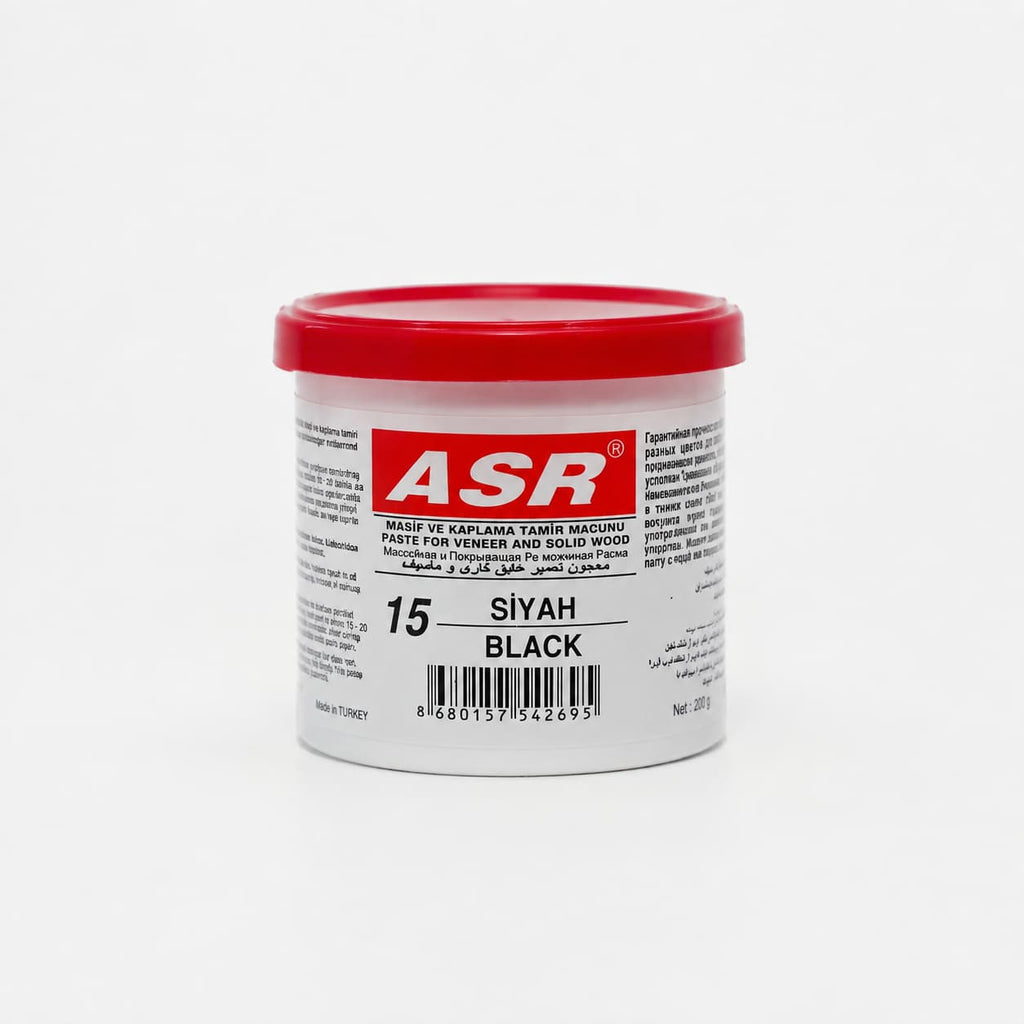ASR Siyah Tamir Macunu 200 Gr | Ahşap ve MDF Tamir Macunu | Ray Mobilya